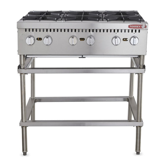 PARRILLA A GAS 6 QUEMADORES PAT-6QG