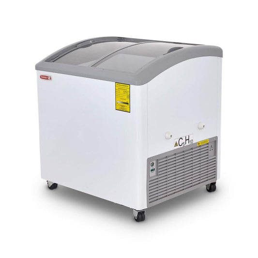 CONGELADOR HORIZONTAL TAPA DE CRISTAL CURVO 8 PIES CHC-80CR