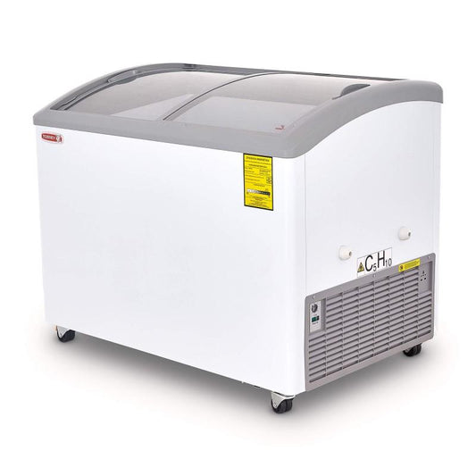 CONGELADOR HORIZONTAL TAPA DE CRISTAL CURVO 11 PIES CHC-110CR