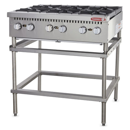 PARRILLA A GAS 6 QUEMADORES PAT-6QG