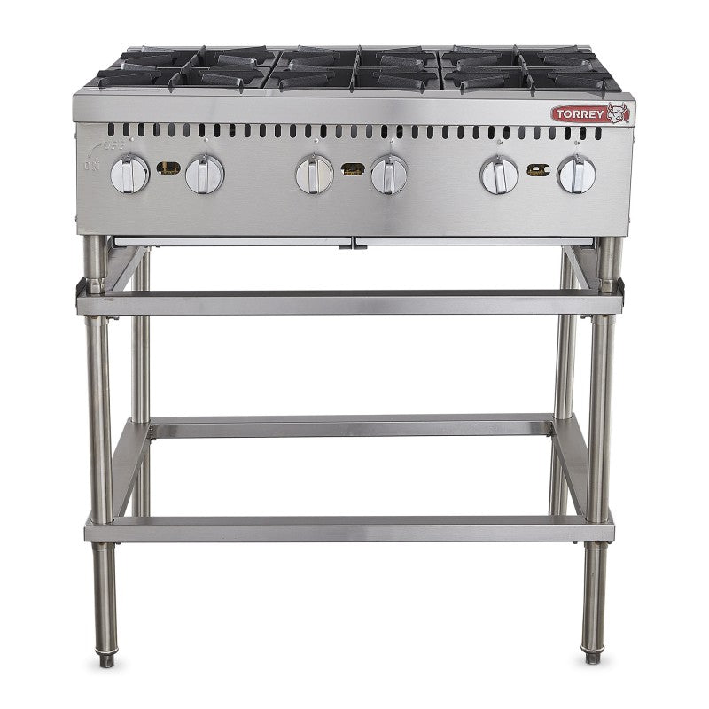 PARRILLA A GAS 6 QUEMADORES PAT-6QG