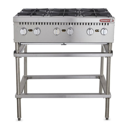 PARRILLA A GAS 6 QUEMADORES PAT-6QG