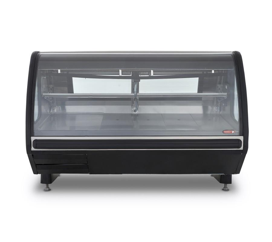VITRINA CARNICERA VIDRIO RECTO NEGRA VCA200-N