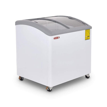 CONGELADOR HORIZONTAL TAPA DE CRISTAL CURVO 8 PIES CHC-80CR