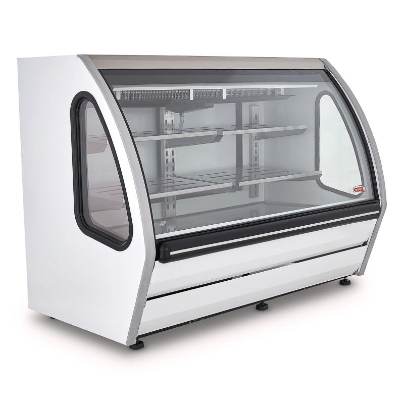 VITRINA EXHIBIDORA VIDRIO PLANO BLANCA DRD5