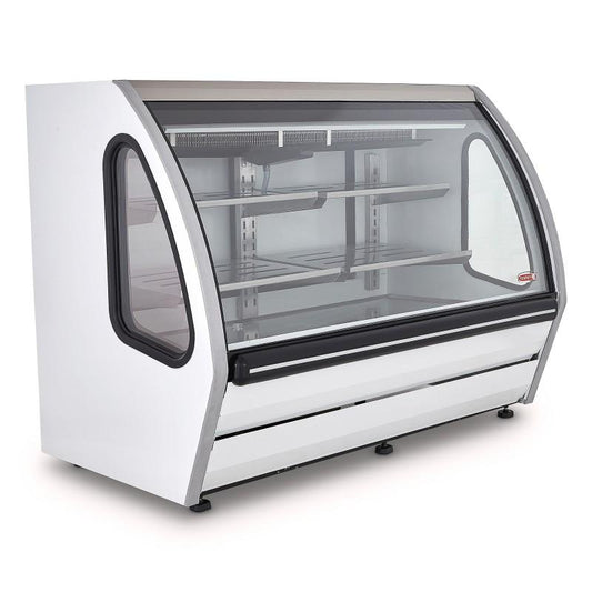VITRINA EXHIBIDORA VIDRIO PLANO BLANCA DRD5