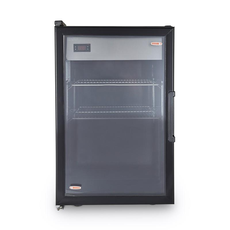 REFRIGERADOR VERTICAL EXHIBIDOR ACERO INOXIDABLE DE 4.6 PIES VRD5AI