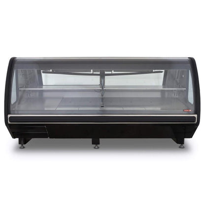 VITRINA CARNICERA VIDRIO RECTO NEGRA VCA250 N