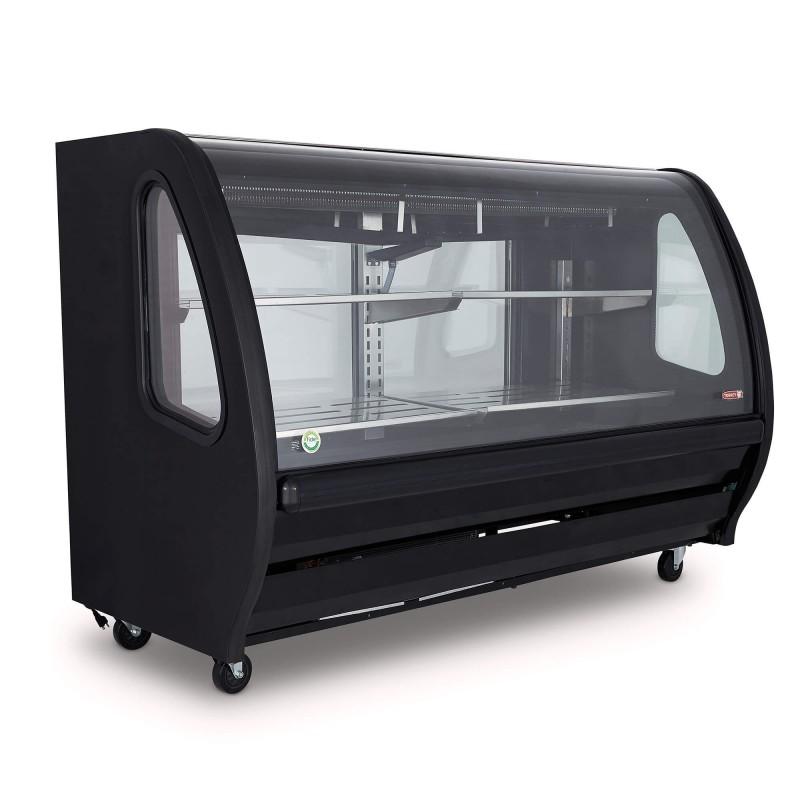 VITRINA CARNICERA VIDRIO CURVO TEM-200 CN