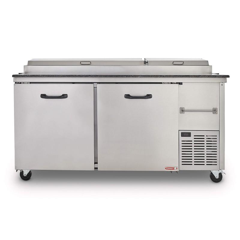 MESA FRÍA PARA PREPARACIÓN DE ALIMENTOS DE 2 PUERTAS PTP11