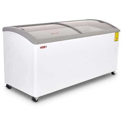 CONGELADOR HORIZONTAL TAPA DE CRISTAL CURVO 20 PIES CHC-180CR