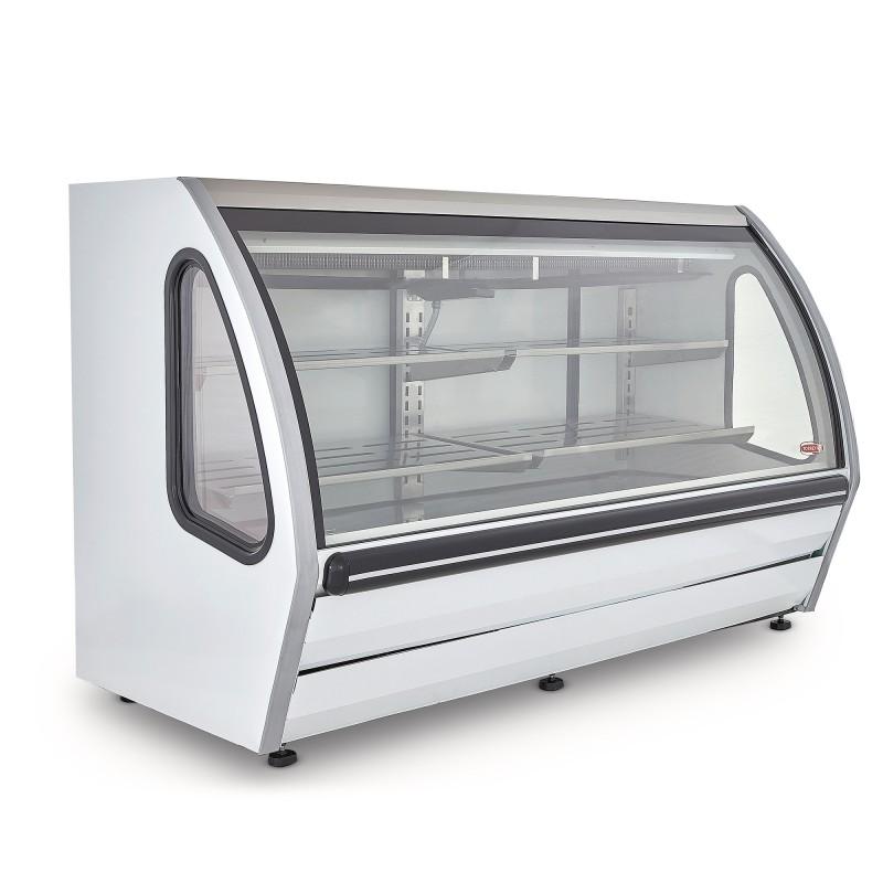 VITRINA EXHIBIDORA VIDRIO PLANO BLANCA DRD6-B