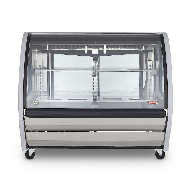 VITRINA DELICATESSEN VIDRIO PANORÁMICO ACERO INOXIDABLE TEM-150AI