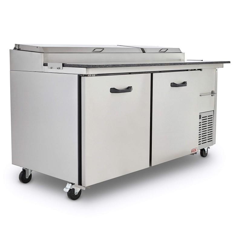 MESA FRÍA PARA PREPARACIÓN DE ALIMENTOS DE 2 PUERTAS PTP11