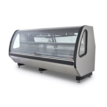 VITRINA CARNICERA VIDRIO RECTO ACERO INOXIDABLE VCA200-AI