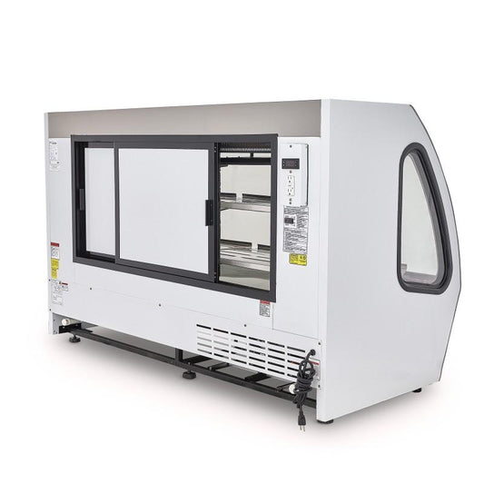 VITRINA EXHIBIDORA VIDRIO PLANO BLANCA DRD6-B