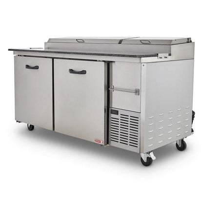 MESA FRÍA PARA PREPARACIÓN DE ALIMENTOS DE 2 PUERTAS PTP11