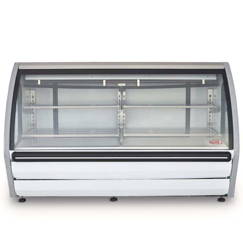 VITRINA EXHIBIDORA VIDRIO PLANO BLANCA DRD6-B
