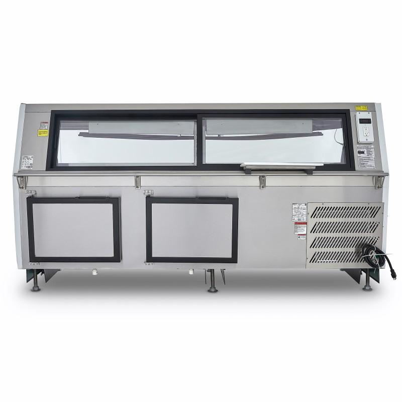 VITRINA CARNICERA VIDRIO RECTO BLANCA VCA250 B
