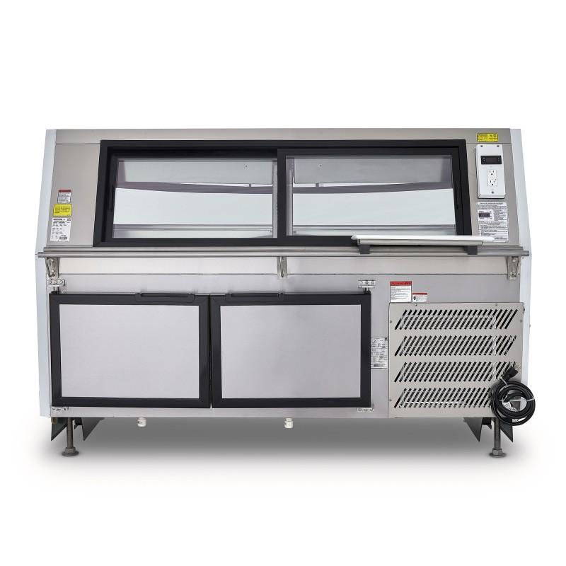 VITRINA CARNICERA VIDRIO RECTO BLANCA VCA200-B