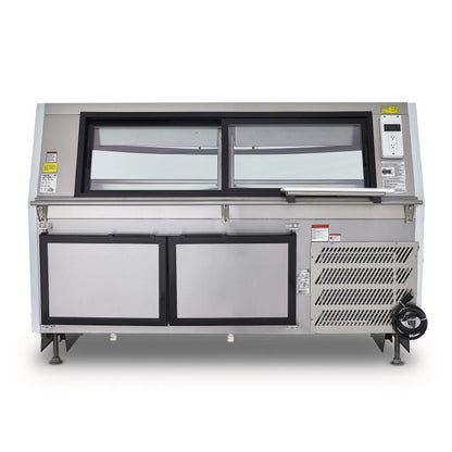 VITRINA CARNICERA VIDRIO RECTO BLANCA VCA200-B